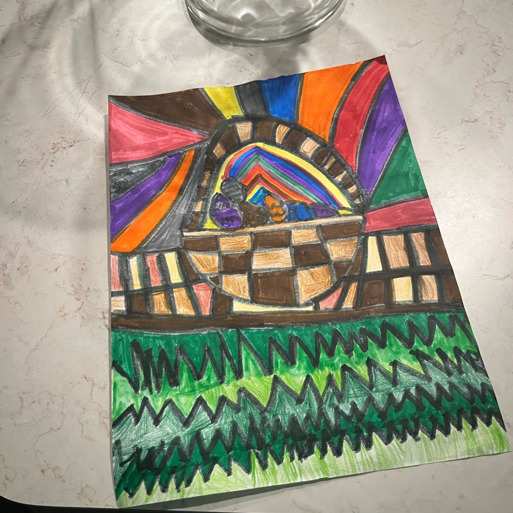 Colorful Abstract Art Drawing